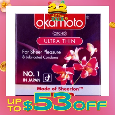 OKAMOTO® Orchid Ultra Thin Condom 3s
