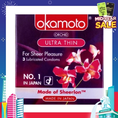 OKAMOTO® Orchid Ultra Thin Condom 3s