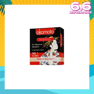 OKAMOTO® Sensation Condoms 3s