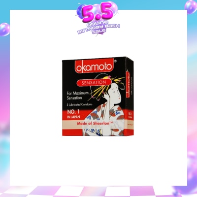 OKAMOTO® - Sensation Condoms 3s