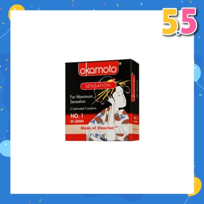 OKAMOTO® Sensation Condoms 3s