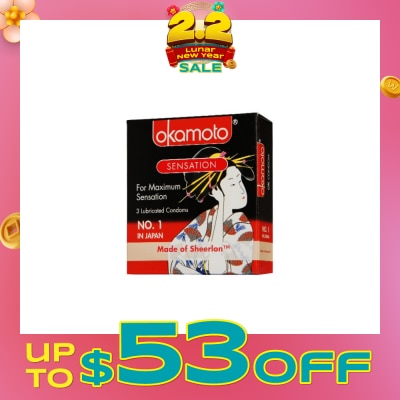 OKAMOTO® Sensation Condoms 3s