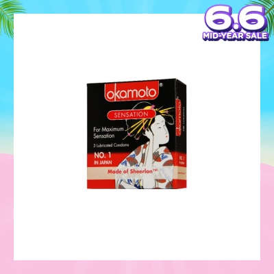 OKAMOTO® Sensation Condoms 3s
