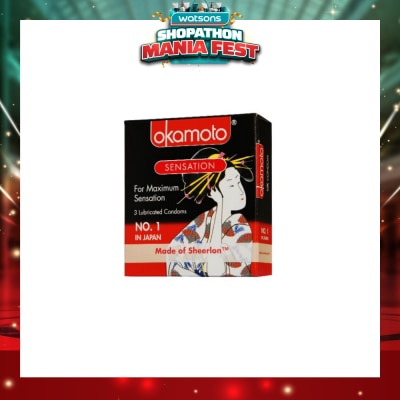 OKAMOTO® - Sensation Condoms 3s