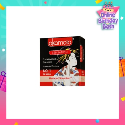 OKAMOTO® Sensation Condoms 3s