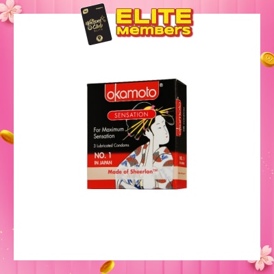 OKAMOTO® Sensation Condoms 3s