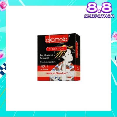 OKAMOTO® Sensation Condoms 3s