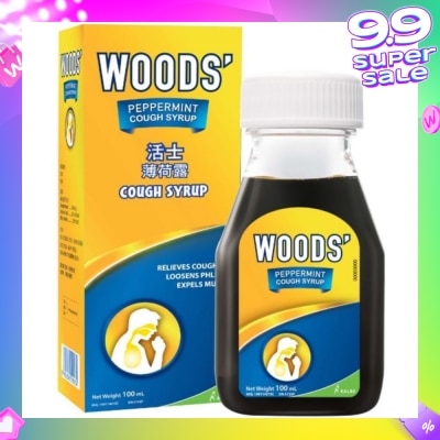 WOODS Peppermint Cough Syrup 100ml