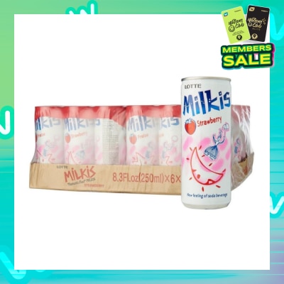 LOTTE CHILSUNG Milkis Strawberry Soda - Case 30 x 250ml