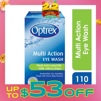 OPTREX Multi Action Eye Wash (Cools & Refreshes Tired & Sore Eyes) 110ml