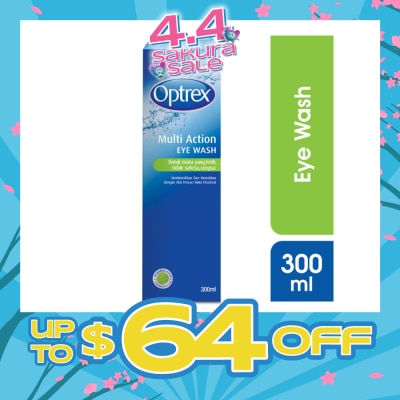 OPTREX - Multi Action Eye Wash (Cools & Refreshes Tired & Sore Eyes) 300ml