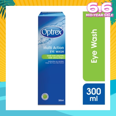 OPTREX Multi Action Eye Wash (Cools & Refreshes Tired & Sore Eyes) 300ml