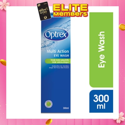 OPTREX Multi Action Eye Wash (Cools & Refreshes Tired & Sore Eyes) 300ml