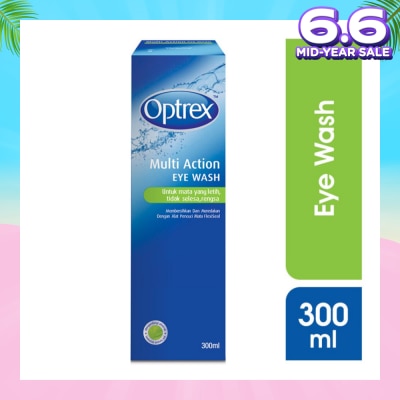 OPTREX Multi Action Eye Wash (Cools & Refreshes Tired & Sore Eyes) 300ml