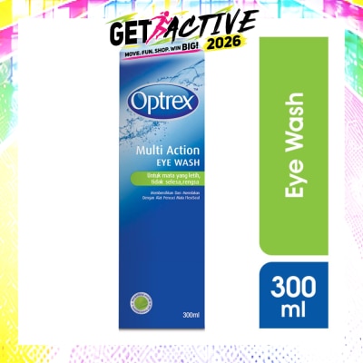 OPTREX - Multi Care Eye Wash (Cleanses, Cools & Refreshes Tired, Sore, Sensitive and Irritated Eyes) 300ml image