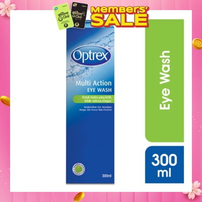 OPTREX Multi Action Eye Wash (Cools & Refreshes Tired & Sore Eyes) 300ml