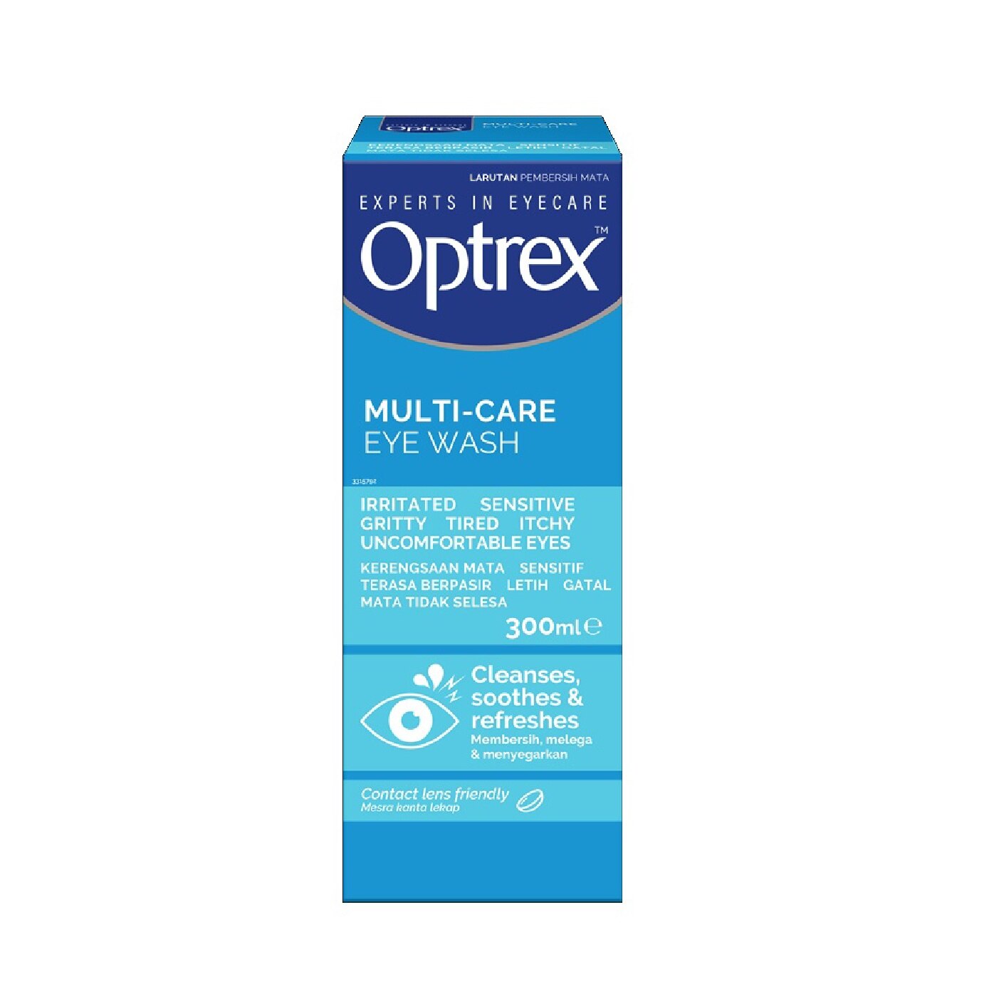 Multi Care Eye Wash (Cleanses, Cools & Refreshes Tired, Sore, Sensitive and Irritated Eyes) 300ml image