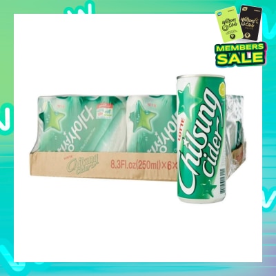 LOTTE CHILSUNG Cider Lemon-Lime Soda - Case 30 x 250ml