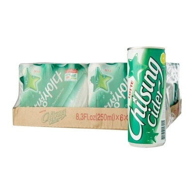 LOTTE CHILSUNG Cider Lemon-Lime Soda - Case 30 x 250ml