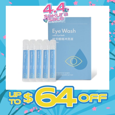 OPTO PHARM - Eyewash 15ml x 15s (Comes with Disposable Eyecups)