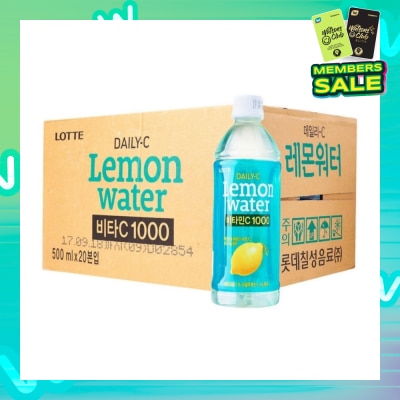 LOTTE CHILSUNG Daily-C Lemon Vitamin Water - Case 20 x 500ml