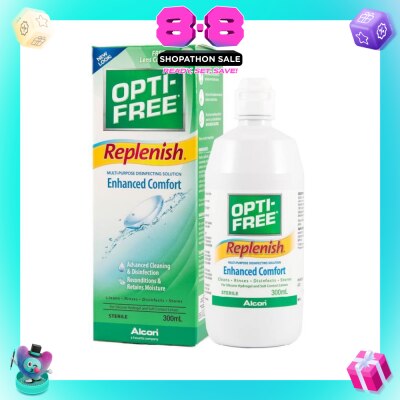 OPTI FREE - Replenish Enhanced Comfort Multi Purpose Disinfecting Solution 300ml&nbsp;(Expiry: May`2027)