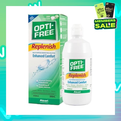 OPTI FREE Replenish Enhanced Comfort Multi Purpose Disinfecting Solution 300ml