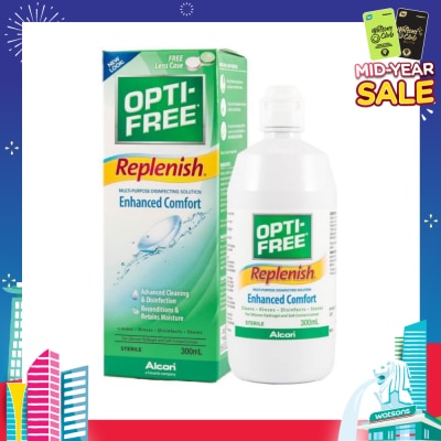 OPTI FREE Replenish Enhanced Comfort Multi Purpose Disinfecting Solution 300ml