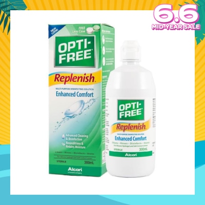 OPTI FREE Replenish Enhanced Comfort Multi Purpose Disinfecting Solution 300ml