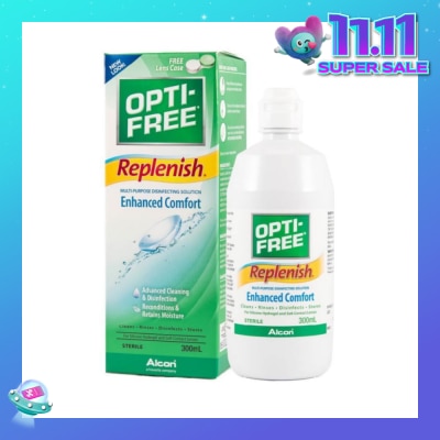 OPTI FREE Replenish Enhanced Comfort Multi Purpose Disinfecting Solution 300ml