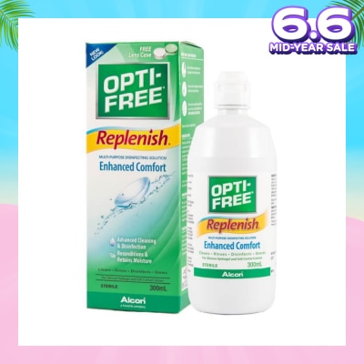 OPTI FREE Replenish Enhanced Comfort Multi Purpose Disinfecting Solution 300ml