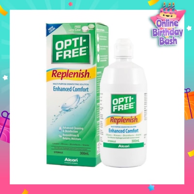 OPTI FREE Replenish Enhanced Comfort Multi Purpose Disinfecting Solution 300ml