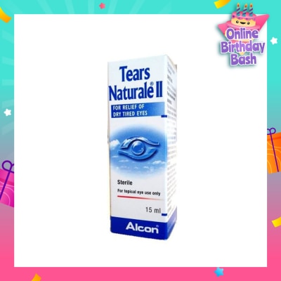 ALCON Alcon Tears Naturale II Lubricant Eye Drops (Relief for Dry Tired Eyes) 15ml
