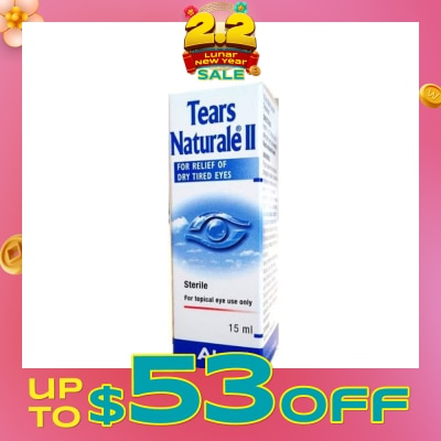 ALCON Alcon Tears Naturale II Lubricant Eye Drops (Relief for Dry Tired Eyes) 15ml