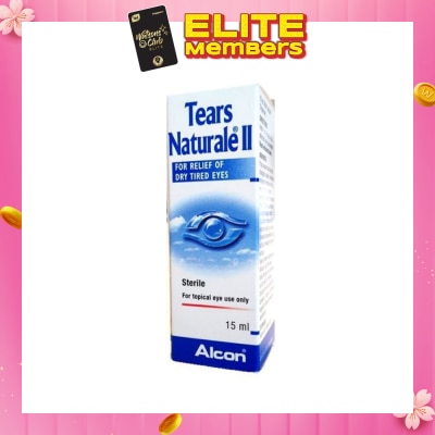 ALCON Alcon Tears Naturale II Lubricant Eye Drops (Relief for Dry Tired Eyes) 15ml