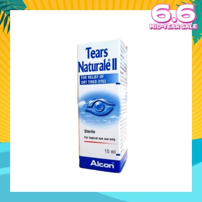 ALCON Alcon Tears Naturale II Lubricant Eye Drops (Relief for Dry Tired Eyes) 15ml