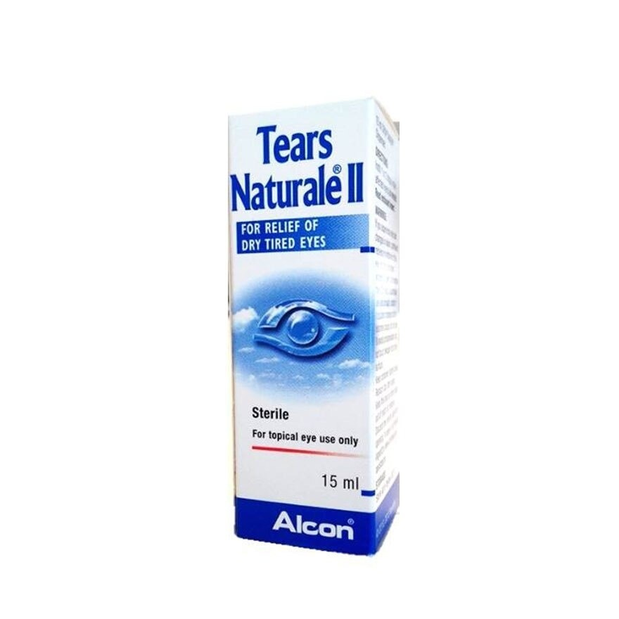 Alcon Tears Naturale II Lubricant Eye Drops (Relief for Dry Tired Eyes) 15ml