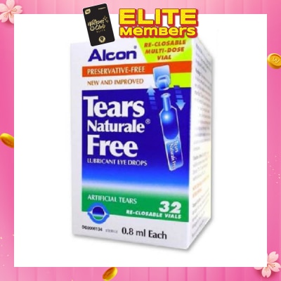 ALCON Alcon Tears Naturale Free Lubricant Eye Drops 0.8ml x  32s
