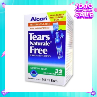 ALCON Alcon Tears Naturale Free Lubricant Eye Drops 0.8ml x  32s