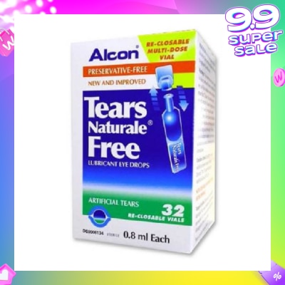 ALCON Alcon Tears Naturale Free Lubricant Eye Drops 0.8ml x  32s