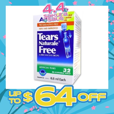 ALCON - Alcon Tears Naturale Free Lubricant Eye Drops 0.8ml x  32s