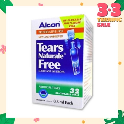 ALCON Alcon Tears Naturale Free Lubricant Eye Drops 0.8ml x  32s