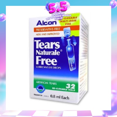 ALCON - Alcon Tears Naturale Free Lubricant Eye Drops 0.8ml x  32s