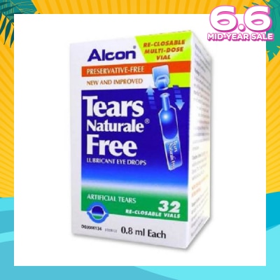 ALCON Alcon Tears Naturale Free Lubricant Eye Drops 0.8ml x  32s