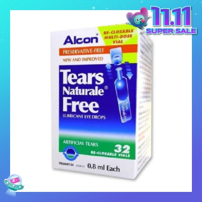 ALCON Alcon Tears Naturale Free Lubricant Eye Drops 0.8ml x  32s