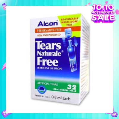 ALCON Alcon Tears Naturale Free Lubricant Eye Drops 0.8ml x  32s