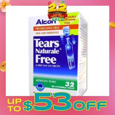 ALCON Alcon Tears Naturale Free Lubricant Eye Drops 0.8ml x 32s