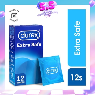 DUREX - Extra Safe Condoms 12s (Expiry: Mar`2027)