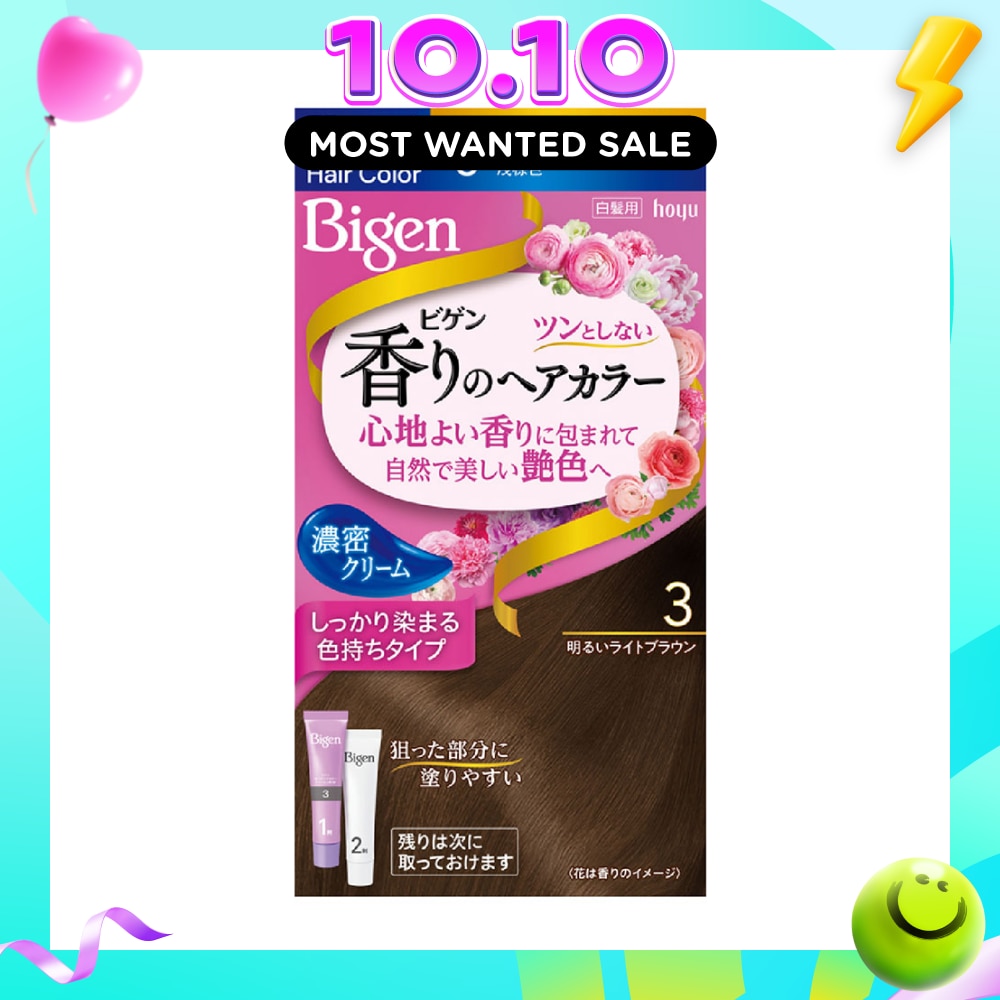 Kaori Hair Color Cream 3 Light Brown 166g image