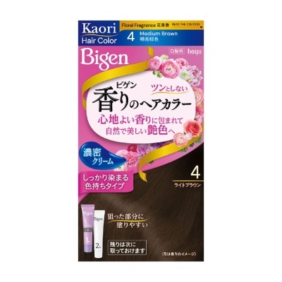 BIGEN - Kaori Hair Color Cream 4 Medium Brown 166g
